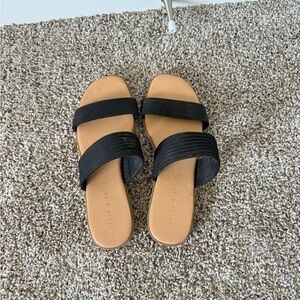Black Slide Sandals